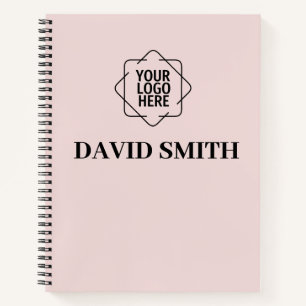 blush roze Zakelijk Modern Minimalist Notitieboek