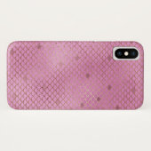 Blush roze zeemeermin schalen patroon Case-Mate iPhone case (Achterkant (horizontaal))
