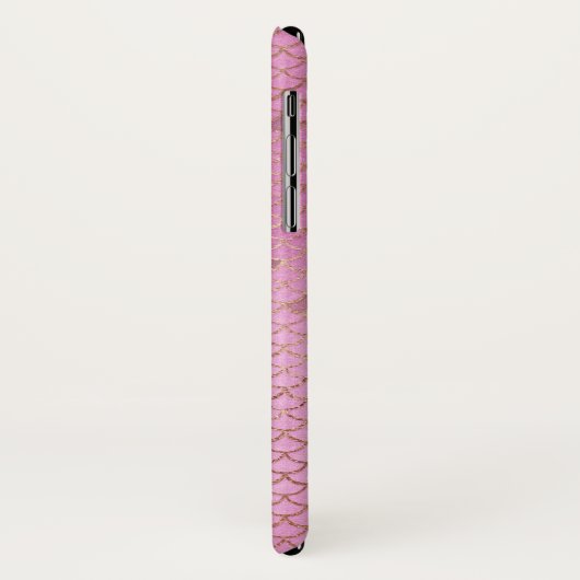 Blush roze zeemeermin schalen patroon Case-Mate iPhone case (Achterkant/links)