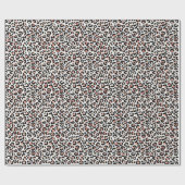 Blush roze zwarte witte led-kleurenprinter cadeaupapier (Vlak)