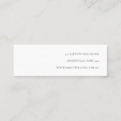 Blush Rozen Bloemen Oorbel Hoop Loop Stud Display Mini Visitekaartje (Achterkant)