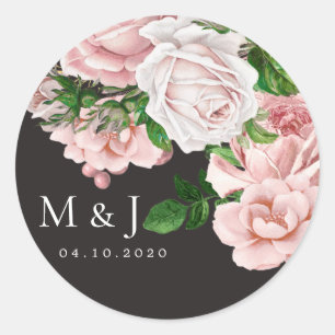 blush rozen elegante bruiloft Sticker