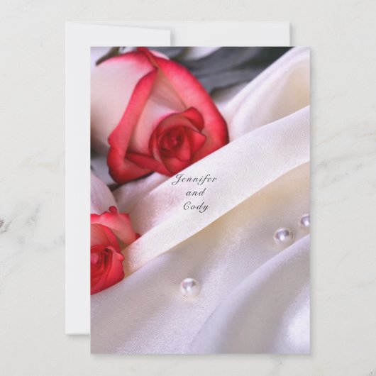 Blush Rozen en parelroze roodbruin Save The Date (Achterkant)