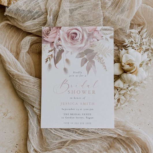 Blush Rozen mooi Vrijgezellenfeest Kaart