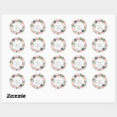 Blush Rozen & Pioenen Eerste Communie Sticker (Vel)