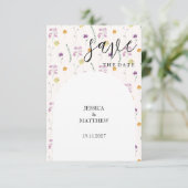Blush Rustic Fairy Garden Save The Date (Staand voorkant)