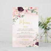 Blush Rustic Garden Wedding Menu (Staand voorkant)