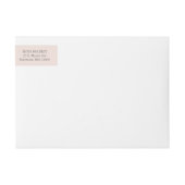 Blush Rustic Monogram grote uitnodiging envelop (Voorkant)