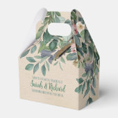 Blush Sage Floral Wedding Bedankdoosjes (Achterkant)