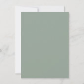 Blush & Sage Groen Goddelijke Elegantie Bruiloft Save The Date (Achterkant)