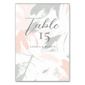 Blush Sage Modern Table Number Table Kaart (Achterkant)