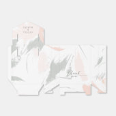 Blush Sage Waterverf Dank je bruiloft Bedankdoosjes (Uitgevouwen)