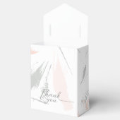 Blush Sage Waterverf Dank je bruiloft Bedankdoosjes (Geopend)