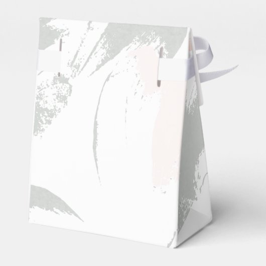 Blush Sage Waterverf Dank je bruiloft Bedankdoosjes (Achterkant)