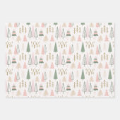 Blush Sage Wrapping Paper Flat Sheet Set van 3 (Voorkant 2)