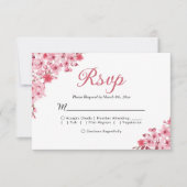 Blush Sakura Wedding – Spring Floral  RSVP (Devant)