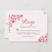 Blush Sakura Wedding – Spring Floral  RSVP (Devant)