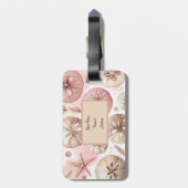 Blush Sand Dollars Star Fish Bagagelabel (Achterkant verticaal)