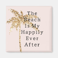 Blush Shell Glam Gouden Glitter Palmboom