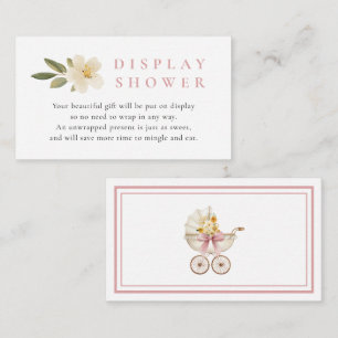 Blush Showercard voor de display Vintage Wieg Ba Informatiekaartje