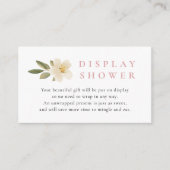 Blush Showercard voor de display | Vintage Wieg Ba Informatiekaartje (Voorkant)