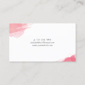 Blush Smudges - Calligrafie Makeup Artist Visitekaartje (Achterkant)