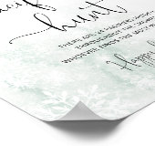 Blush sneeuwvlokken Pacifier jachtgame Poster (Hoek)