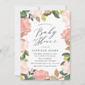 Blush Spring Floral Baby shower Kaart (Voorkant)