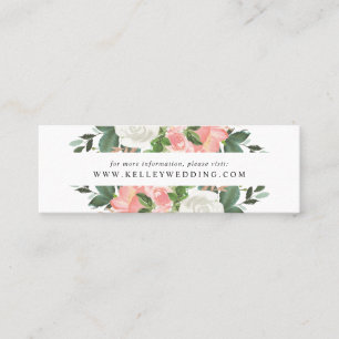 Blush Spring Floral   Cartes de site web de mariag