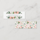 Blush Spring Floral | Cartes de site web de mariag (Devant / Derrière)