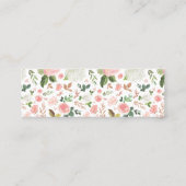 Blush Spring Floral | Cartes de site web de mariag (Dos)
