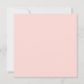 Blush Spring Floral | Vierkante bruiloft Kaart (Achterkant)