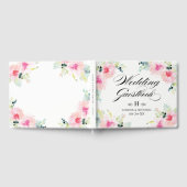  Blush Spring Floral Waterverf Wedding Gastenboek (Volledig)