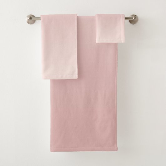 Blush Stof Roze Gradiënt Bad Handdoek (Insitu)