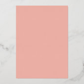 Blush Stripe en Bloom Bridal Brunch en Bubble Folie Uitnodiging (Achterkant)