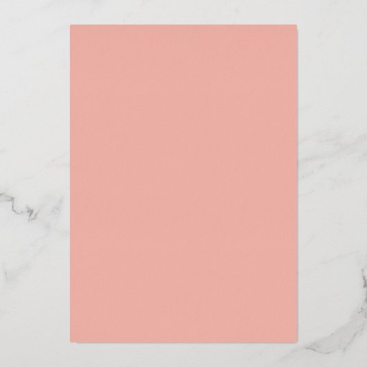 Blush Stripe en Bloom Bridal Brunch en Bubble Folie Uitnodiging (Achterkant)