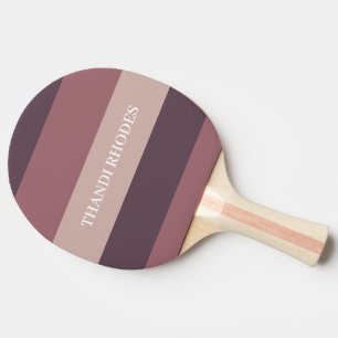 Blush stripes kleurenpalet monogram tafeltennisbatje