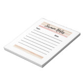 Blush Stripes Sermon Notes Notitieblok (Gedraaid)