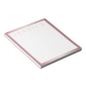 Blush & subtle Roos Ombre | JOUW NAAM Notitieblok (Schuin)