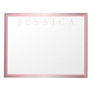 Blush & subtle Roos Ombre JOUW NAAM Notitieblok
