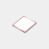 Blush & subtle Roos Ombre | JOUW NAAM Post-it® Notes (Schuin)