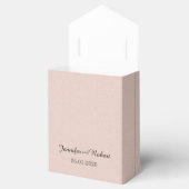 Blush Succulent Wedding Favor Box Bedankdoosjes (Geopend)