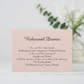 Blush Succulent Wedding Rehearsal Kaart (Staand voorkant)
