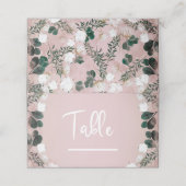 Blush Taupe Cotton Floral Greenery Rustic Wedding (Buitenkant ongevouwen)