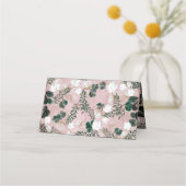 Blush Taupe Cotton Floral Greenery Rustic Wedding (Achterkant)