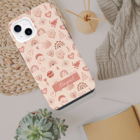 Blush | Terracotta Boho Heart Thed Pattern Name