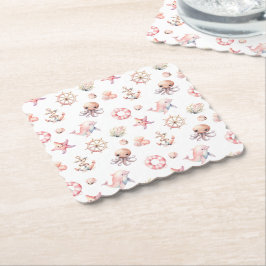 Blush Tide Treasures! Kartonnen Onderzetters