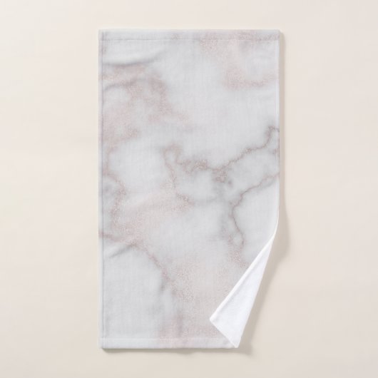 Blush tonnen roze roze roze gouden witte marmer pa handdoek (Handdoek)