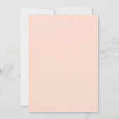 Blush trendy arch Bridal Shower-uitnodiging Kaart (Achterkant)