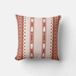 Blush Tribal Strepen – Rose Brow Geometrisch Kussen